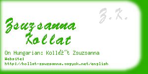 zsuzsanna kollat business card